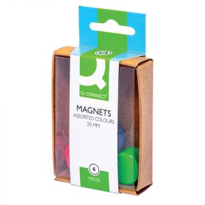 Magneti colorati per lavagne bianche Q-Connect 20 mm - KF02040 (conf.6)