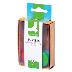 Magneti per lavagne bianche Q-Connect assortiti 30 mm - KF02041 (conf.4)